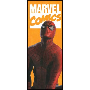 Komar Vliesfototapete mit Spider-Man Comic Motiv, 100x250cm. Wandgestaltung für Kinderzimmer.