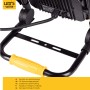 Detailaufnahme LED's Work Arbeitsleuchte, schwarz-gelb, Stativmontage geeignet.