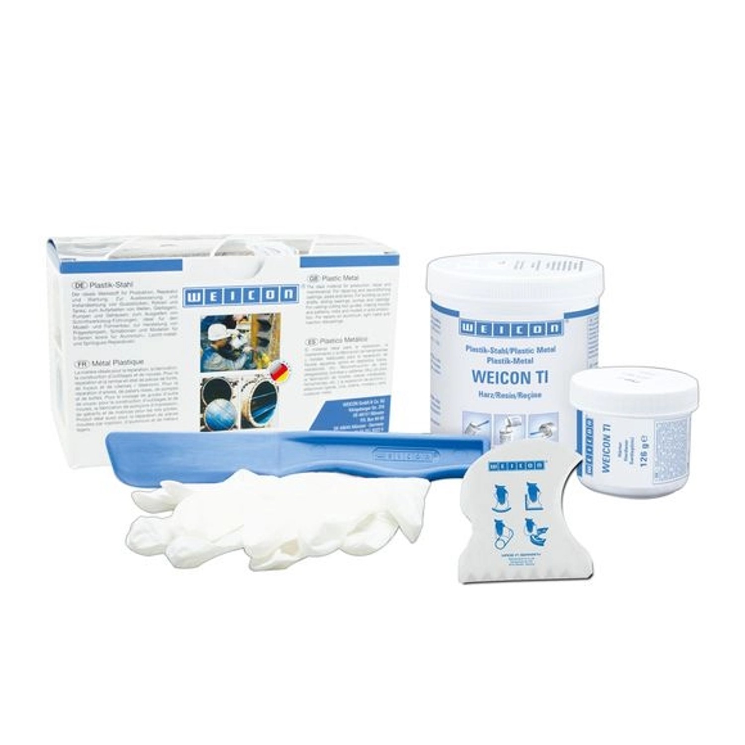 WEICON Plastik-Stahl TI 0.5 kg