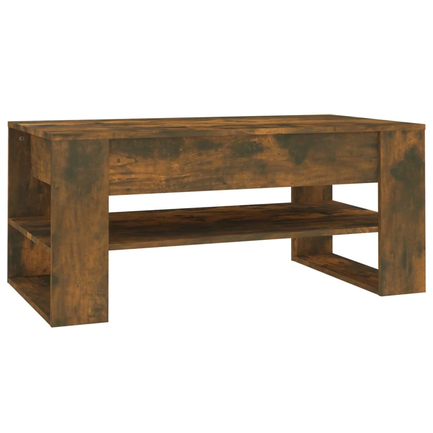 vidaXL Couchtisch Räuchereiche 102x55x45 cm Holzwerkstoff 816928