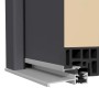 Detailaufnahme: Splendoor Haustür Thermospace Berlin RC2, Profilansicht mit Bodenschwelle.