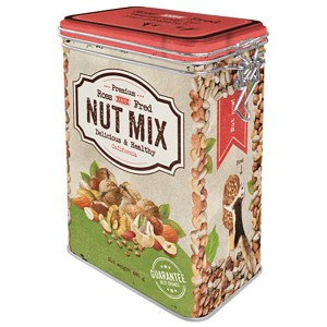 Nostalgic-Art Aromadose 'Nut Mix', Vorratsdose mit Nuss-Motiv, 17,5x11x7,5 cm.