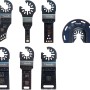 kwb Multitool Zubehör Set, 7-teilig im Alukoffer. Verschiedene Sägeblätter für Multifunktionswerkzeuge.
