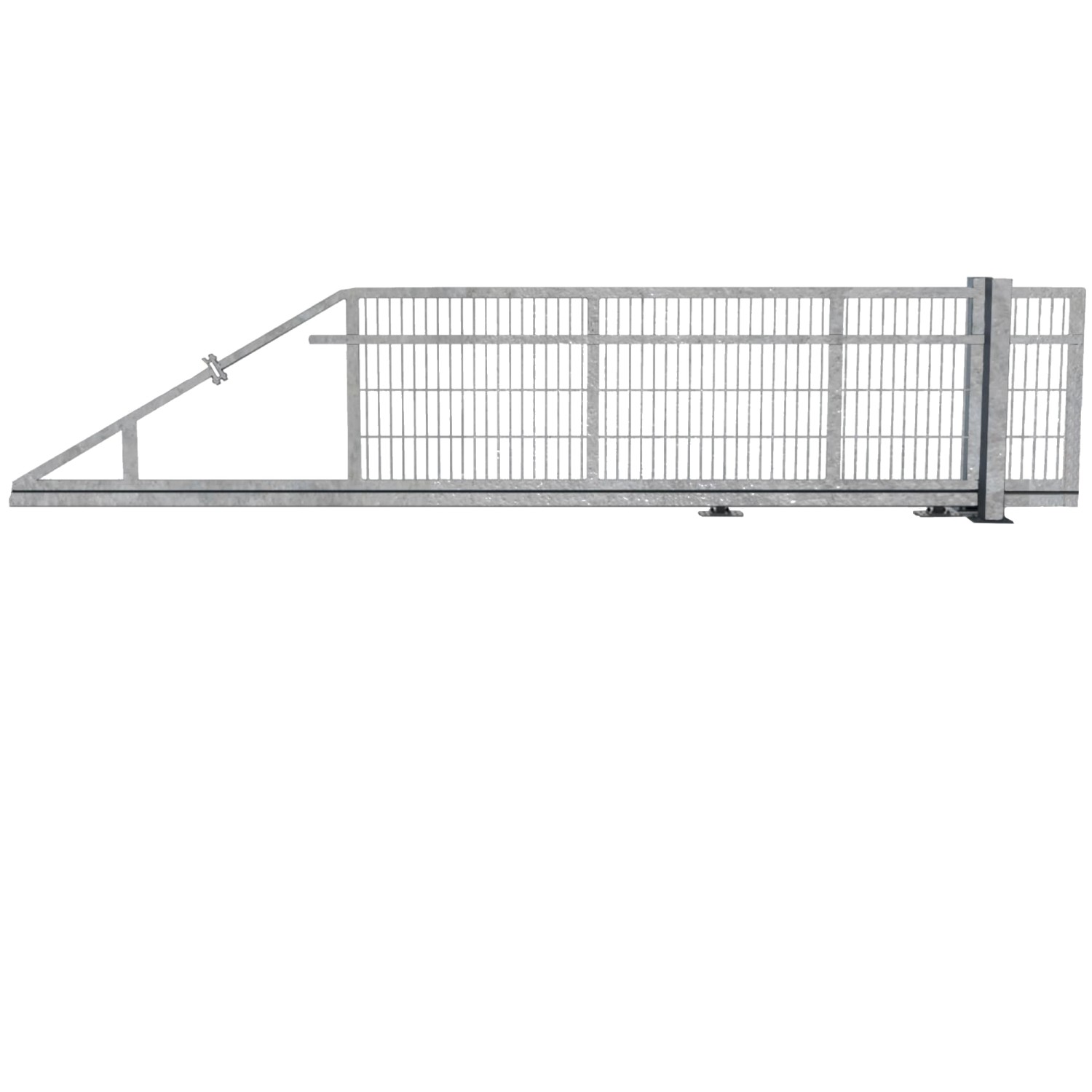 Schiebetor Laufrichtung Rechts Elektrisch Zink 500 cm x 100 cm günstig online kaufen