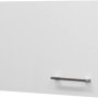 Weißer Flex-Well Kurz-Hängeschrank Joelina, 60 cm breit, mit Edelstahlgriff. Küchen Hängeschrank.