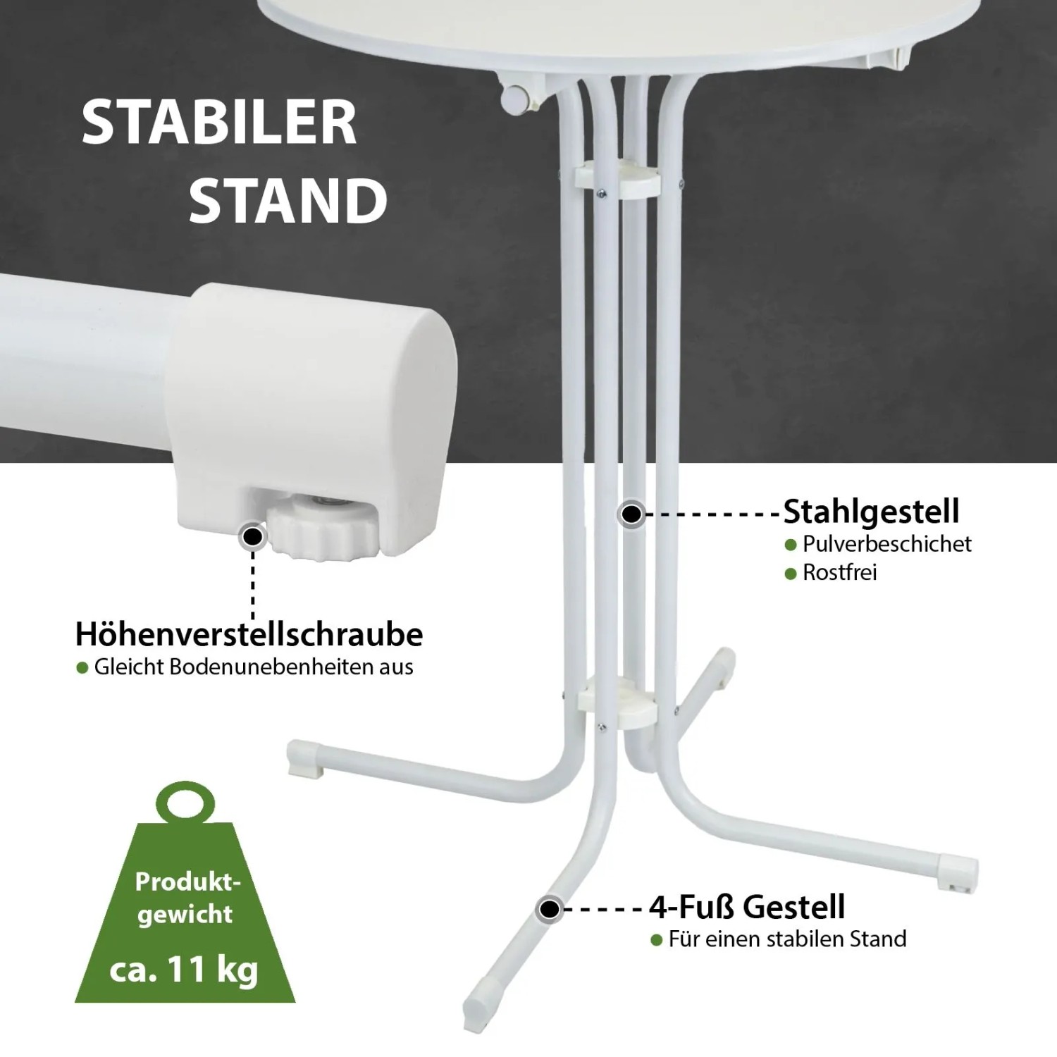 Faszinierend Stehtisch Klappbar Obi Bild