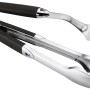Weber Grillbesteck-Set, 2-teilig: Grillzange und Wender aus Edelstahl mit schwarzen Griffen.