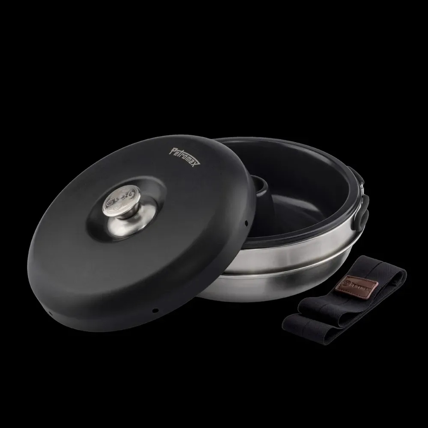 Petromax Dimego Camping-Backofen (2 l) mit Deckel und Tragegurt. Kompakter Ofen für Camping & Outdoor.