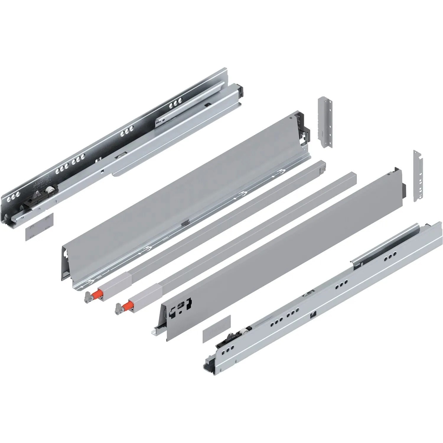 Blum D-Reling Tandembox antaro Vollauszug Blumotion 650 mm 65 kg Grau 1 Paar