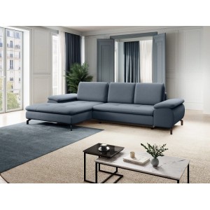 Vente-unique Schlafsofa Archibald Blau 265 cm