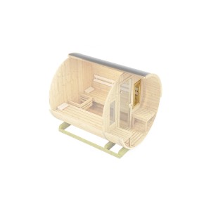 Weka Zusatzfenster 40x80 cm für Fasssauna, nachträglicher Einbau für mehr Licht.