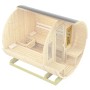 Weka Zusatzfenster 40x80 cm für Fasssauna, nachträglicher Einbau für mehr Licht.