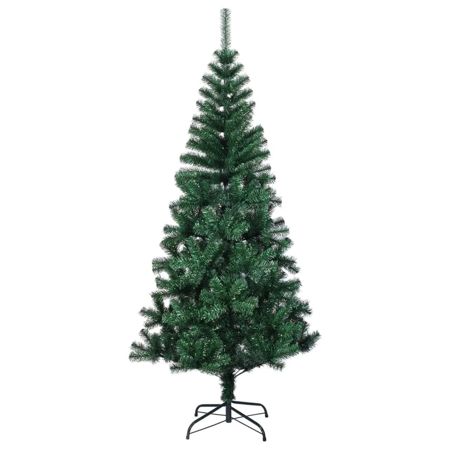 vidaXL Künstlicher Weihnachtsbaum Schillernde Spitzen Grün 120 cm PVC 344638