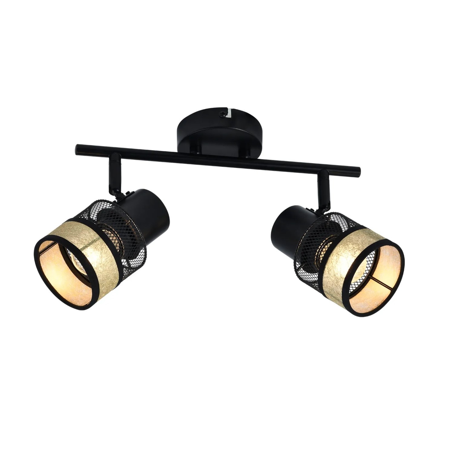 NETTLIFE Deckenleuchte aus Metall L30cmSchwarz-3 NETTLIFE Deckenleuchte aus Metall L30cm Schwarz