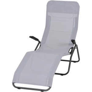 Graue Siena Garden Kippliege Anco mit Stahlgestell für Garten & Terrasse.