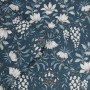 Laura Ashley Vliestapete Parterre Dark Seaspray mit floralem Vintage-Design.