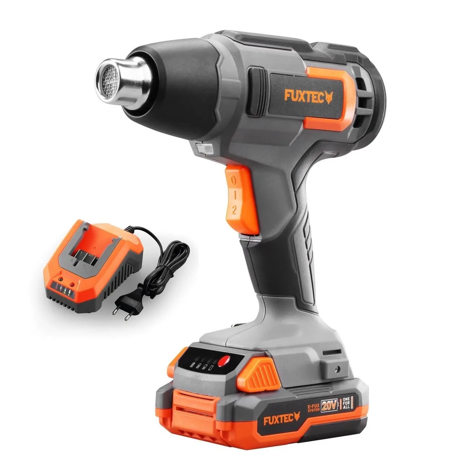 FUXTEC 20V Akku Heißluftpistole FX-E1HLP20 mit Sch