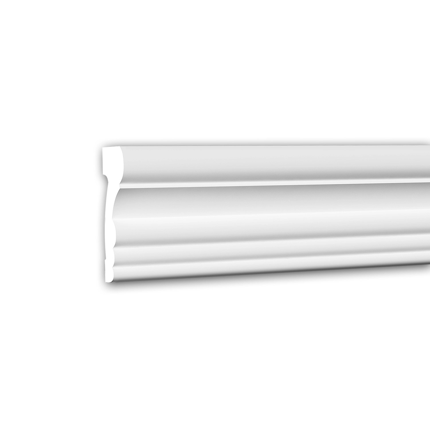 Thumbnail - PROFHOME 151354F Flexible Wand- und Friesleiste Stuckleiste Zierleiste 2 m 200 cm x 2,6 cm x 6,8 cm Weiß