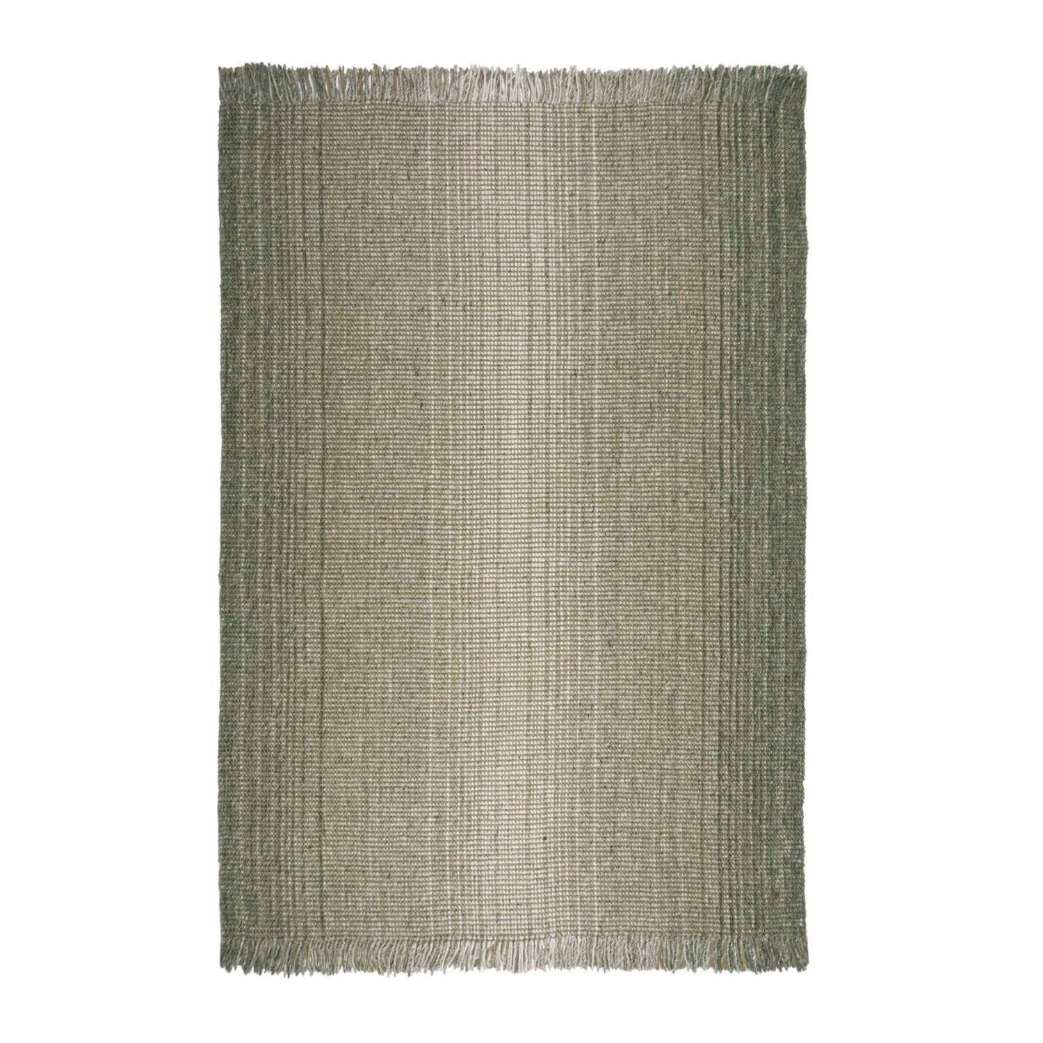 Flair Rugs Kurzflorteppich Jute Ombre 200 cm x 290 cm Grün