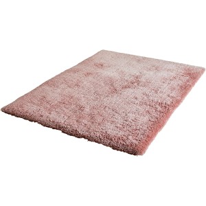 Hochflor-Teppich Sanzee in Powderpink, 160x230 cm. Weicher, handgetufteter Teppich für Wohnräume.