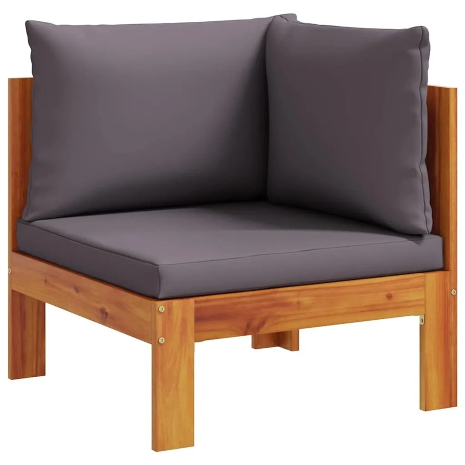 vidaXL Garten-Ecksofa mit Kissen Massivholz Akazie 367628