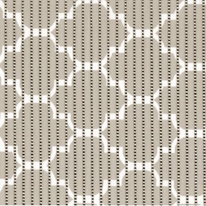 Venilia Bodenmatte Venisoft Anti-Rutsch Cross, Meterware, beige mit Muster.