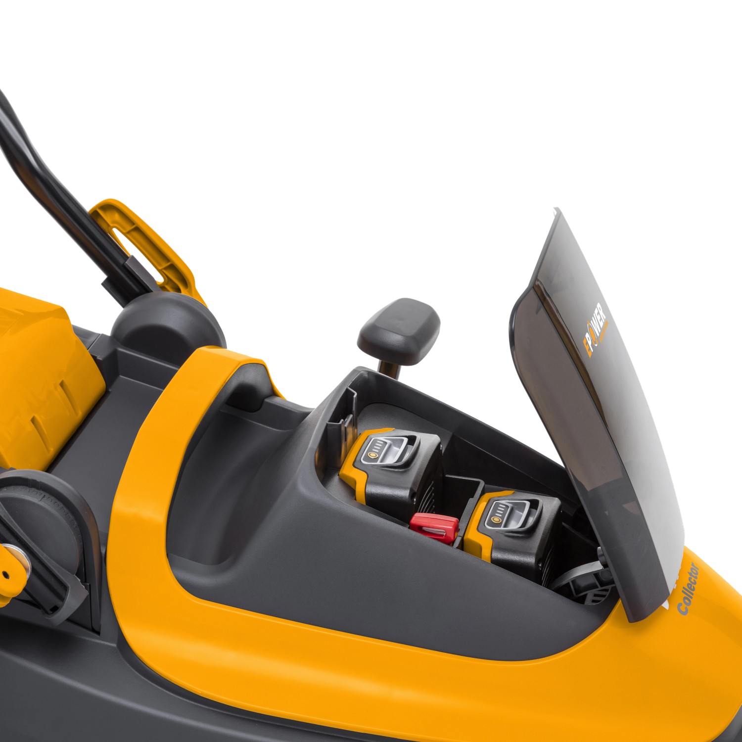 Stiga Akku-Rasenmäher Collector 136e mit zwei Akkus im Detail.
