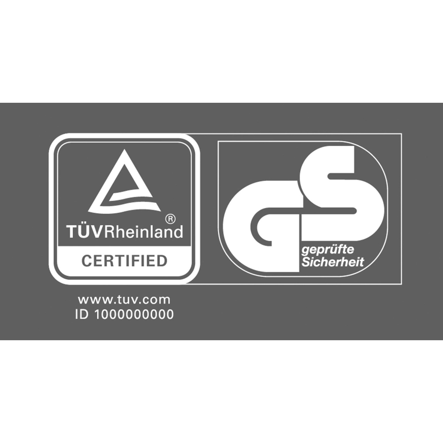 Zertifizierungen: TÜV Rheinland und GS geprüfte Sicherheit für Thule EuroPower 915 Fahrradträger.