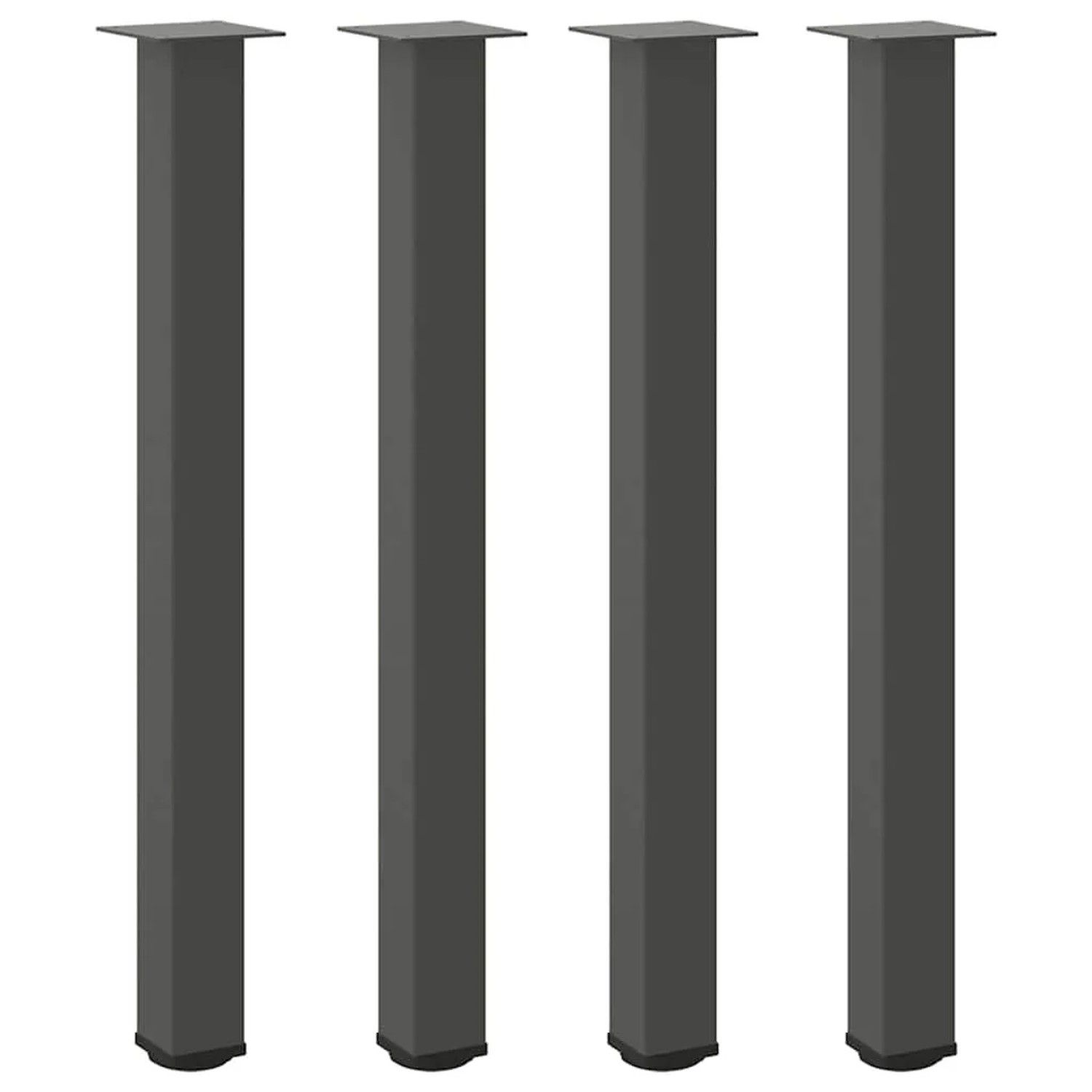 vidaXL Bartischbeine 4 Stk Anthrazit 90-92 cm Stahl 4012474 günstig online kaufen