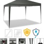 WOLTU Pavillon Pop-Up Wasserdichter Sonnenschutz 3 x 3 m Grau_6