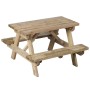 Soulet Picknicktisch für Kinder aus FSC®-Holz, natur, für den Garten.