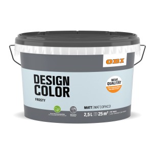 Eimer OBI Design Color Frost, 2,5 l, matte, farbige Innenfarbe für Wände.