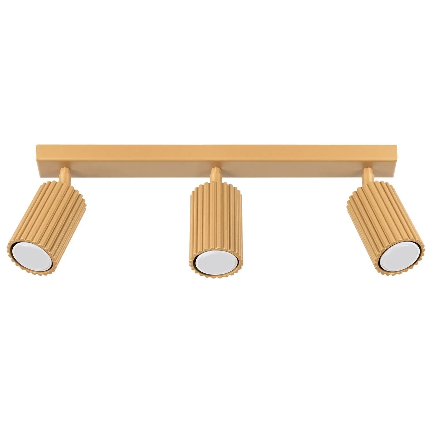 Licht-Erlebnisse Deckenstrahler 3-Flammig GU10 45 CM Breit In Gold Aus Aluminium Modern