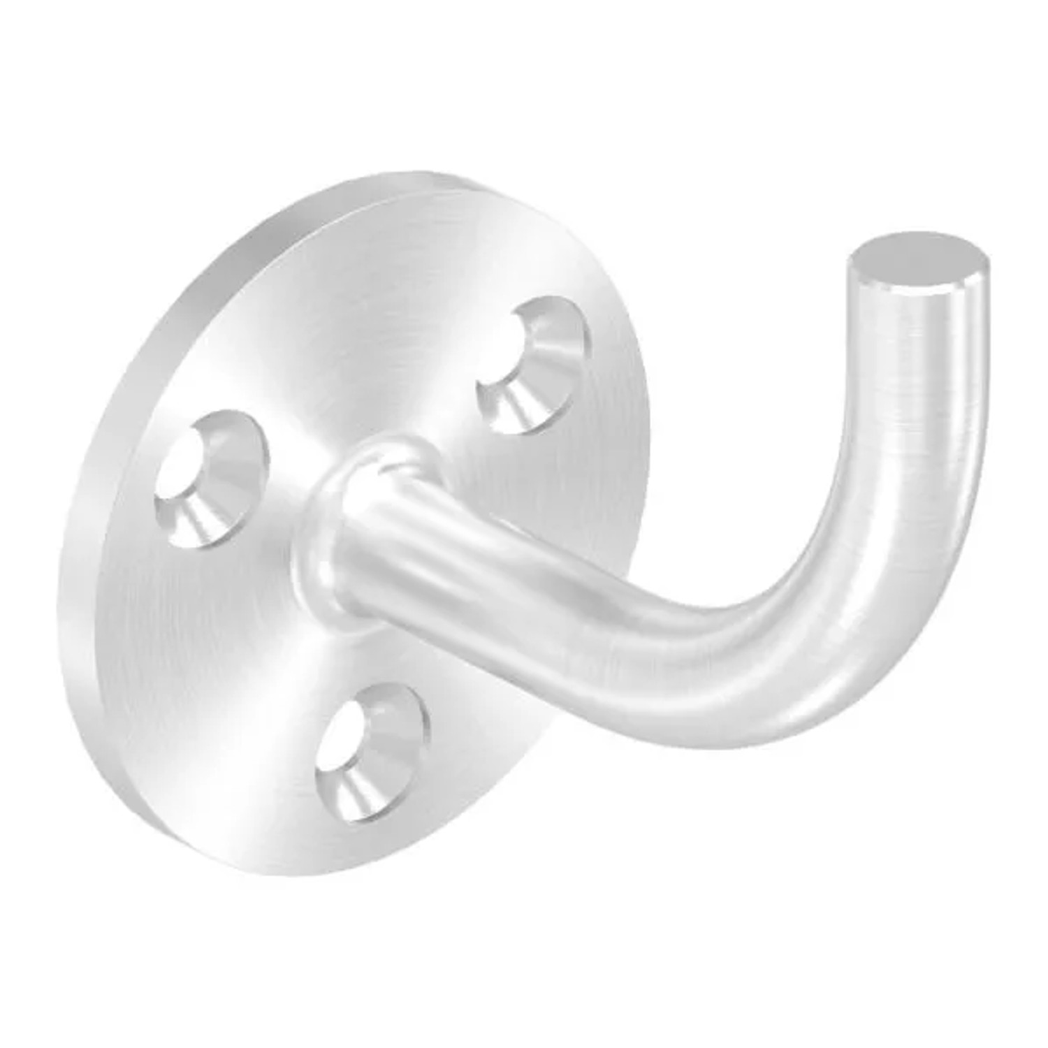 FeNau Handlaufhalter V2A Ronde 60x5 mm Bügel 12 mm Wandabstand 75 mm Zum Anschweißen