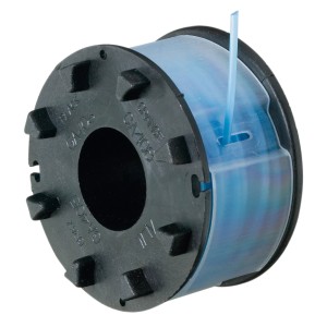 LUX Ersatzspule T 321 mit blauem Einzelfaden (1,5 mm x 6 m) für Rasentrimmer.