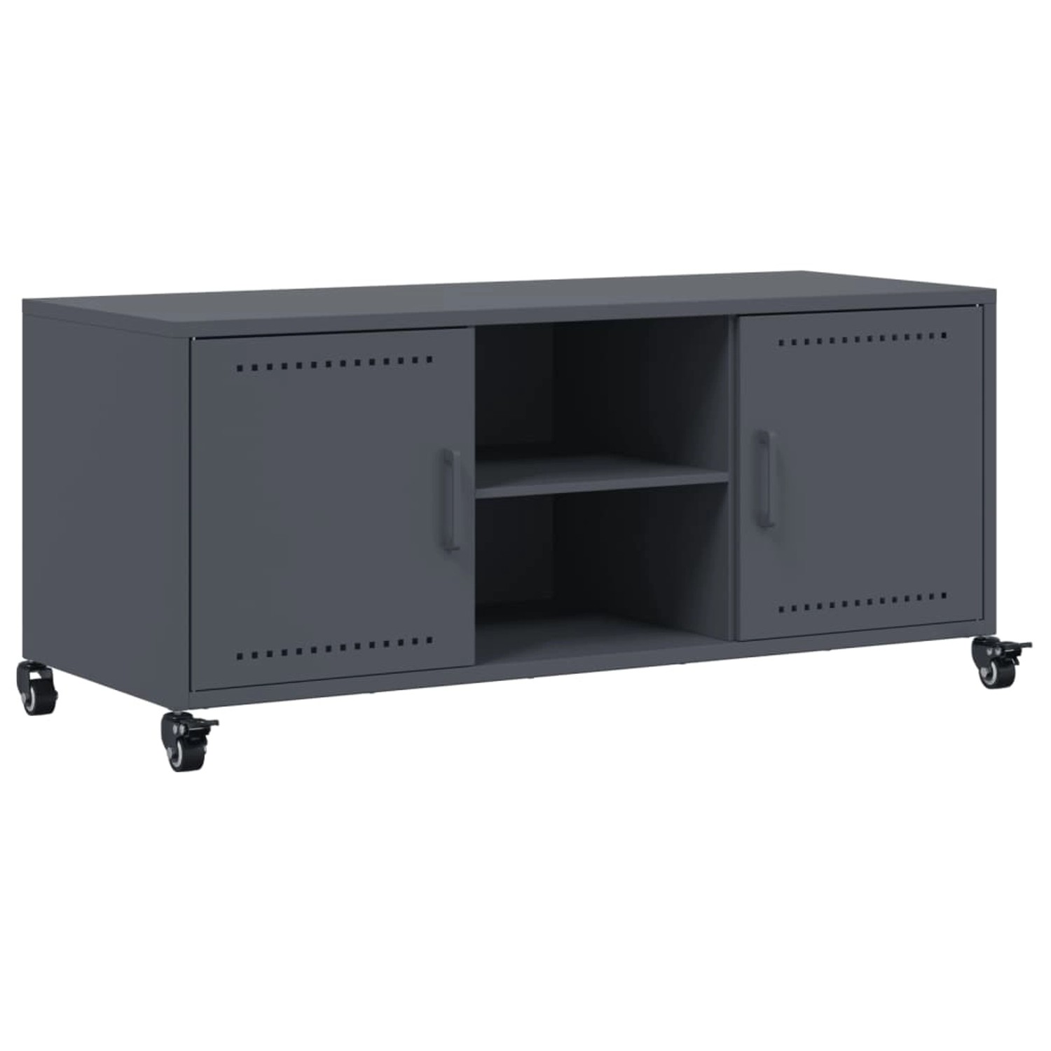 vidaXL TV-Schrank Anthrazit 100,5x39x43,5 cm Stahl 846664 günstig online kaufen