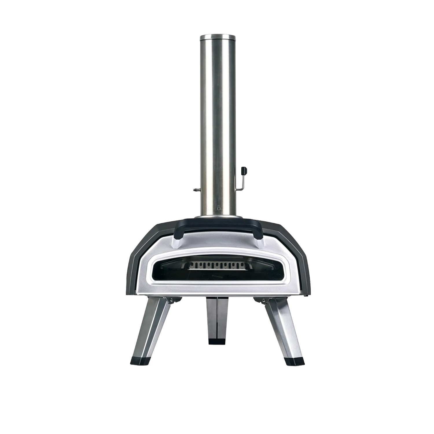Ooni Karu 2 Pizzaofen der 2. Generation, tragbarer Gasgrill mit Edelstahl-Design.