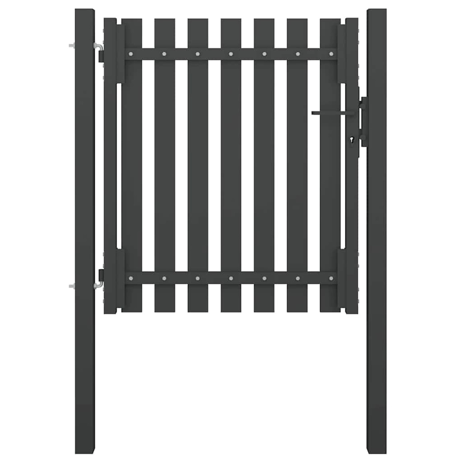 vidaXL Gartentor Stahl 1x1,25 m Anthrazit 146327 günstig online kaufen