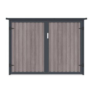 Vente-unique Fahrradbox Niki Naturfarben Dunkel 189 cm