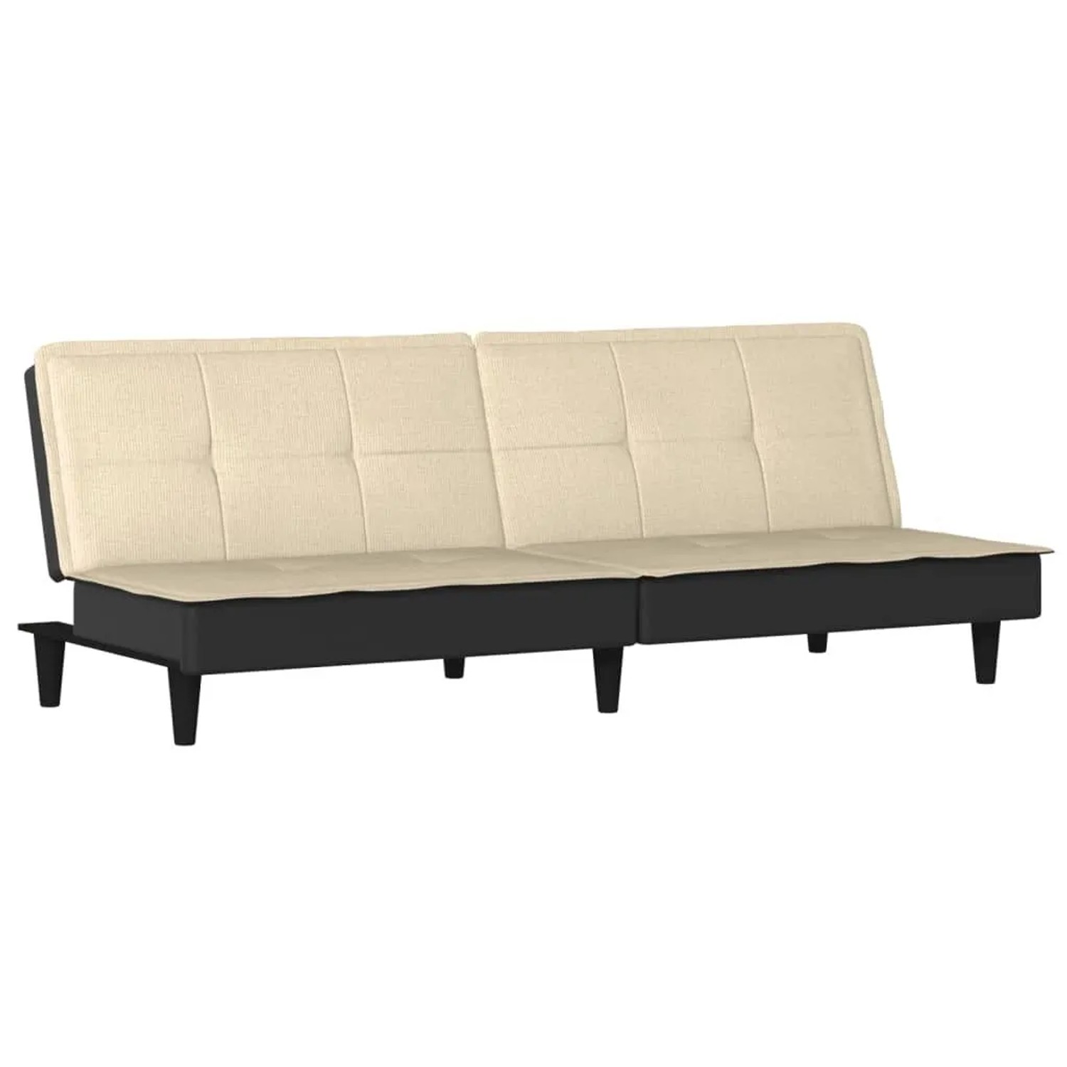 vidaXL Schlafsofa Creme Stoff 351916