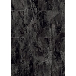 Kronoflooring Binyl Pro Laminat Brecon Slate, wasserfester Laminatboden in dunkler Steinoptik.