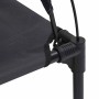 Detailansicht: Schwarzes vidaXL Hundebett (76x62x70,5 cm) aus Stahl, Verbindungselemente.