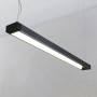 Moderne, schwarze LED Büroleuchte Cuna von Arcchio aus Aluminium für das Arbeitszimmer.