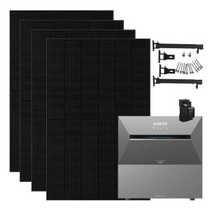 Anker SOLIX Solarbank 3 Pro 1.820 W Balkonkraftwerk mit 1 BP2700 Halterung Flachdach