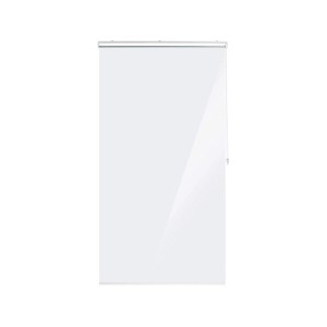 Relaxdays Duschrollo PVC Aluminium Transparent Wasserabweisend 100 cm x 240 cm 0,7 kg