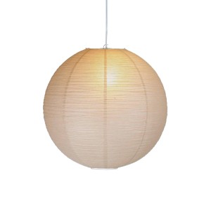 PR Home Haru Pendelleuchte: Runde Papierlampe mit feiner Struktur für Lampen & Leuchten.