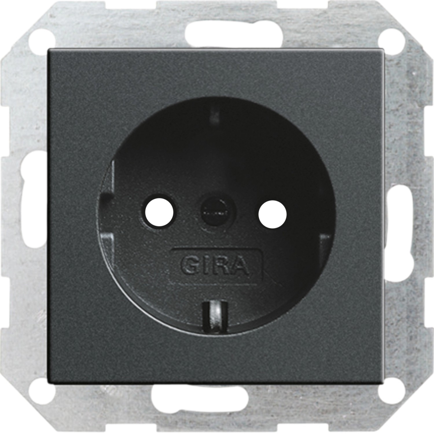 Gira Schuko-Steckdoseneinsatz System 55 Anthrazit günstig online kaufen