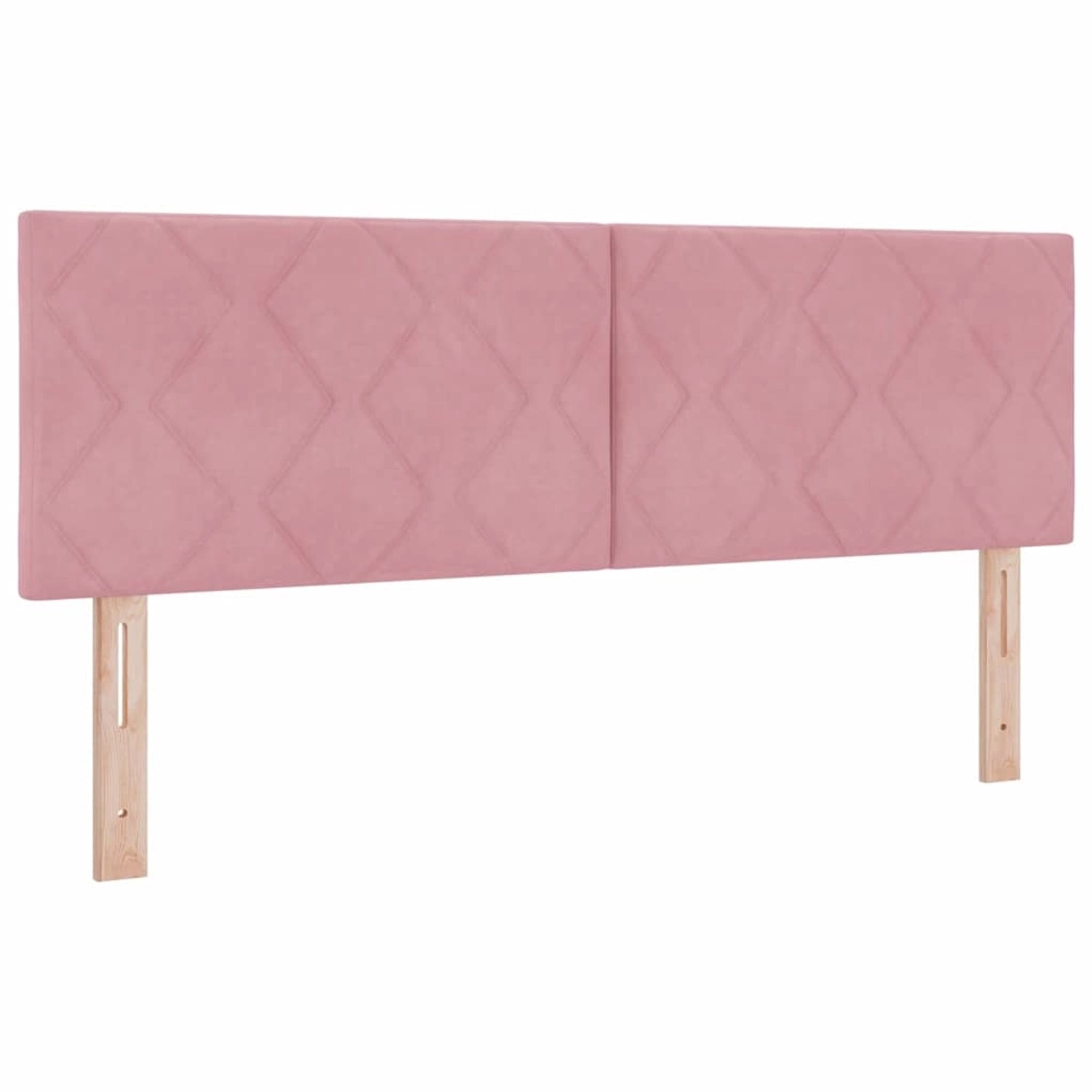 vidaXL LED Kopfteil mit LED-Streifenleuchten Rosa 160 cm Samt 3338238 günstig online kaufen