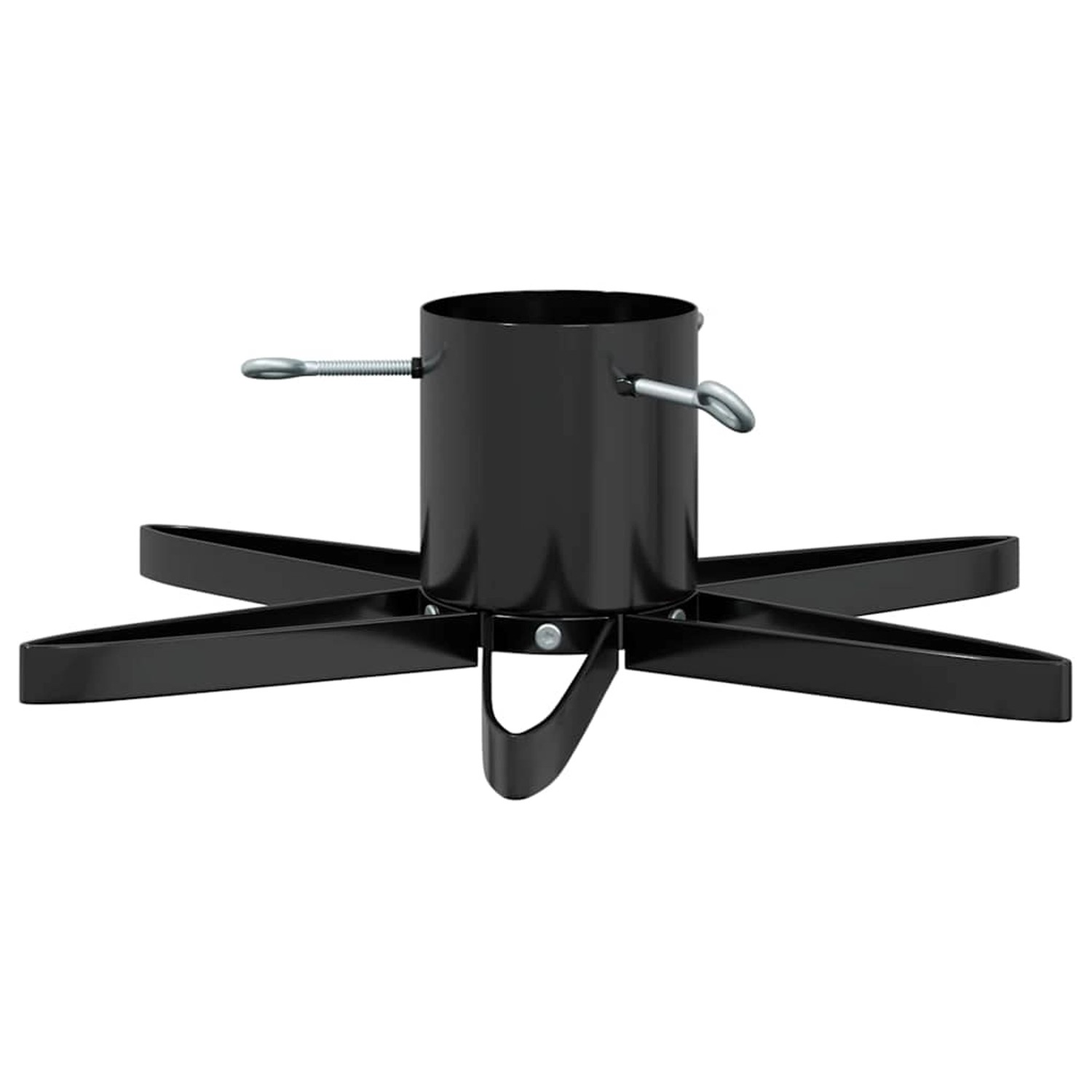 vidaXL Weihnachtsbaumständer Schwarz 49 x 49 x 15,5 cm Stahl 42019200