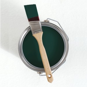 Dose V&CO Premium Innenfarbe Grün mit Pinsel, Farbton Tiefes Waldland.